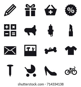 shopping icon set