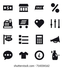 shopping icon set