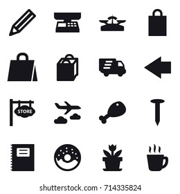 shopping icon set