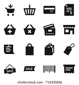 shopping icon set