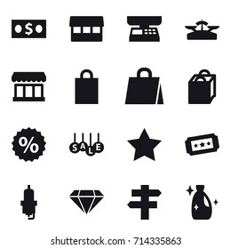 shopping icon set