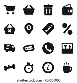 shopping icon set
