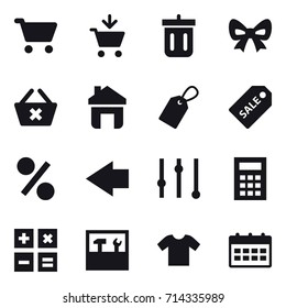 shopping icon set