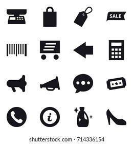 shopping icon set
