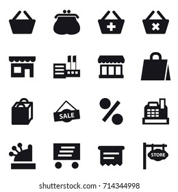 shopping icon set