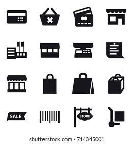 shopping icon set