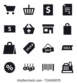 shopping icon set