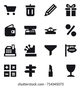 shopping icon set