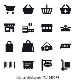 shopping icon set