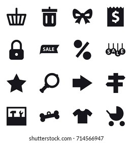 shopping icon set