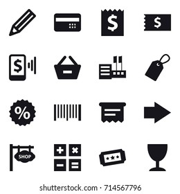 shopping icon set