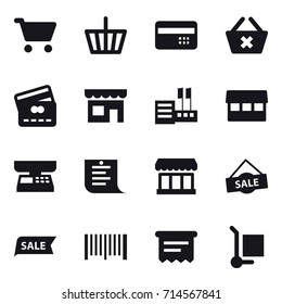 shopping icon set