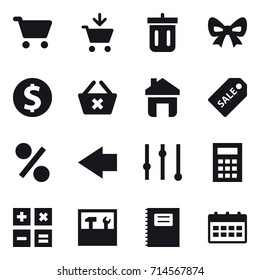 shopping icon set