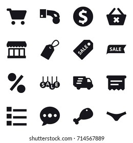 shopping icon set