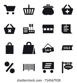 shopping icon set