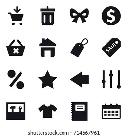 shopping icon set