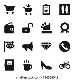 shopping icon set