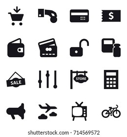 shopping icon set