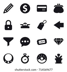 shopping icon set
