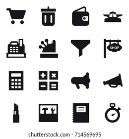 shopping icon set