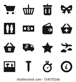 shopping icon set