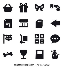 shopping icon set