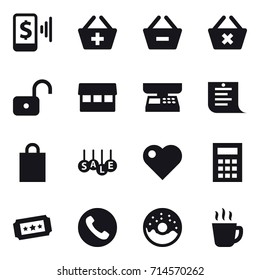 shopping icon set
