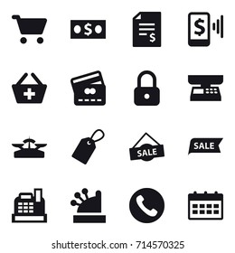 shopping icon set