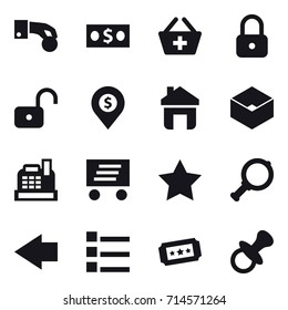shopping icon set