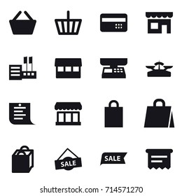 shopping icon set