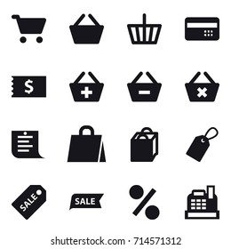 shopping icon set