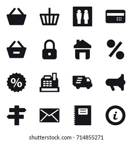 shopping icon set
