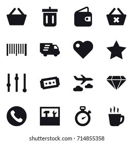 shopping icon set
