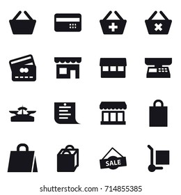 shopping icon set