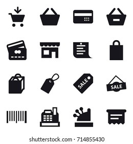 shopping icon set