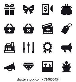 shopping icon set