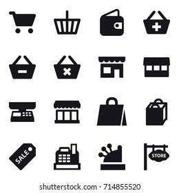 shopping icon set
