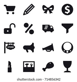 shopping icon set