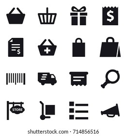 shopping icon set