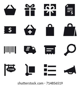 shopping icon set