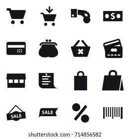 shopping icon set