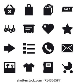 shopping icon set