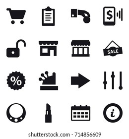 shopping icon set