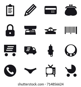 shopping icon set