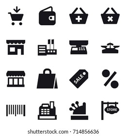 shopping icon set