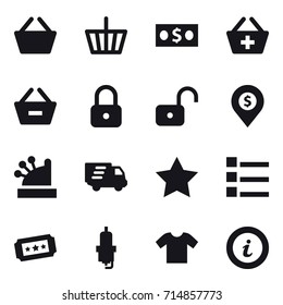shopping icon set