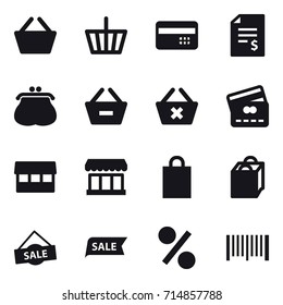 shopping icon set