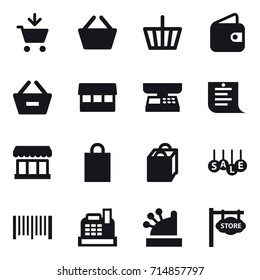 shopping icon set