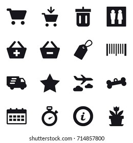 shopping icon set