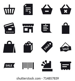 shopping icon set